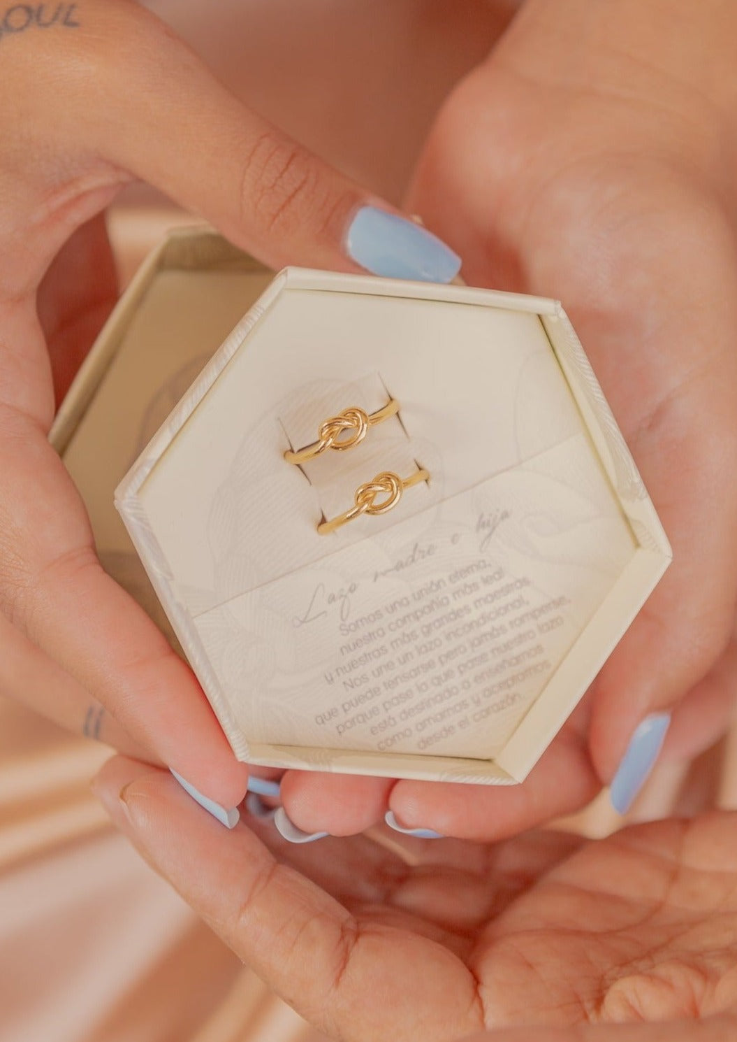 Pacto Anillos Lazo Madre e Hija  (Set x 2 Anillos) ⋆ Unión Eterna